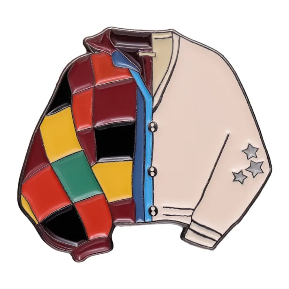 HARRY STYLES & TAYLOR SWIFT CARDIGAN MASHUP ENAMEL PIN LAPEL PIN BROOCH NWT